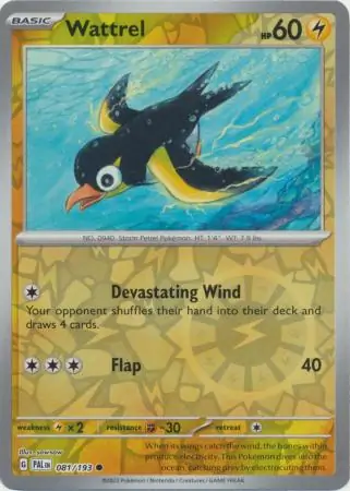 Wattrel Reverse Holo 081 Normal