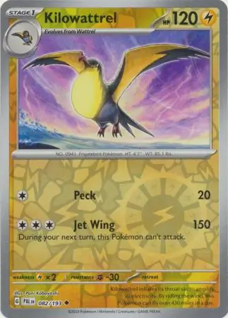 Kilowattrel Reverse Holo 082 Normal