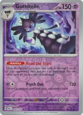 Gothitelle Reverse Holo 092 Normal