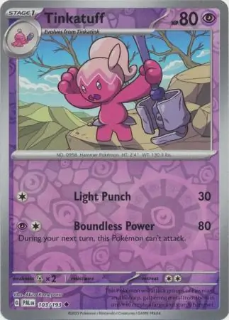 Tinkatuff Reverse Holo 103 Normal