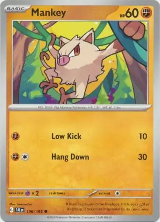Mankey 106 Normal