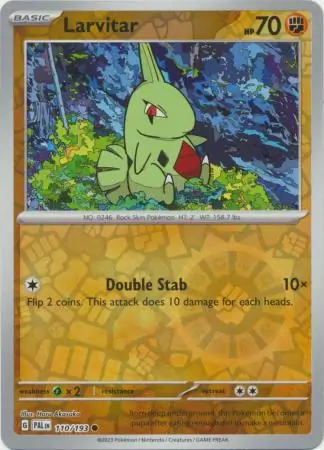 Larvitar Reverse Holo 110