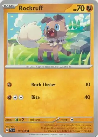 Rockruff 116 Normal