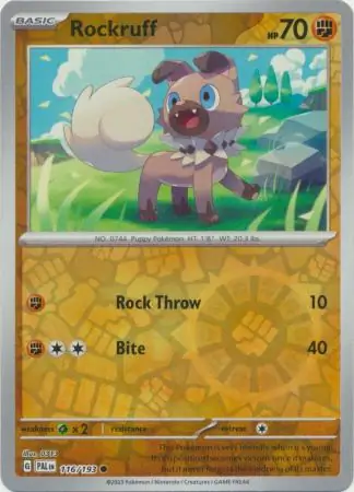 Rockruff Reverse Holo 116 Normal