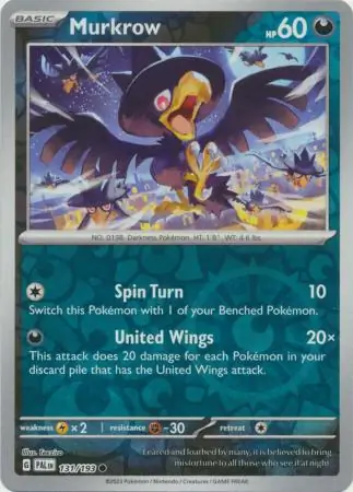 Murkrow Reverse Holo 131 Normal