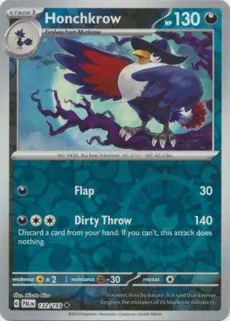Honchkrow Reverse Holo 132 Normal