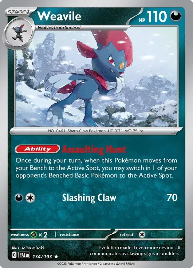 Weavile 134 Normal