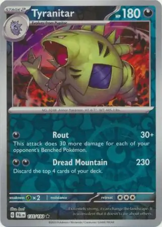 Tyranitar Reverse Holo 135