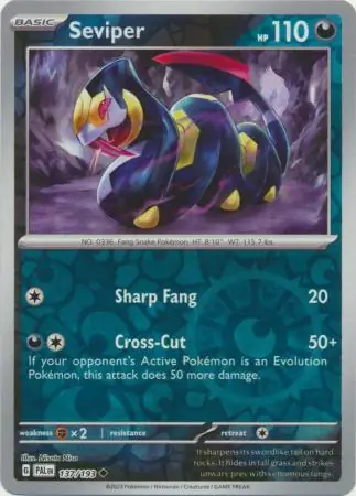 Seviper Reverse Holo 137 Normal