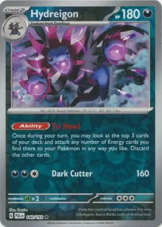 Hydreigon Reverse Holo 140 Normal