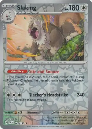 Slaking Reverse Holo 162 Normal