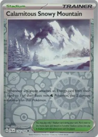 Calamitous Snowy Mountain Reverse Holo 174 Normal