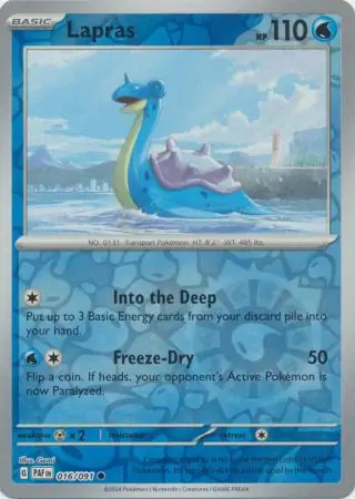 Lapras Reverse Holo 016 Normal