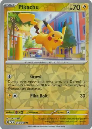Pikachu Reverse Holo 018 Normal