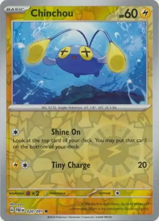 Chinchou Reverse Holo 020