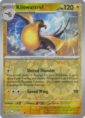 Kilowattrel Reverse Holo 022