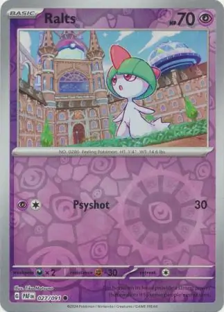 Ralts Reverse Holo 027 Normal