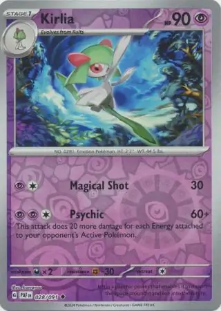 Kirlia Reverse Holo 028 Normal