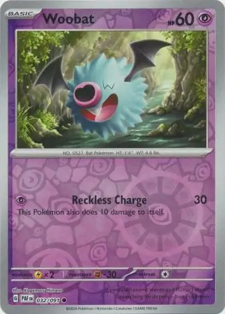 Woobat Reverse Holo 032