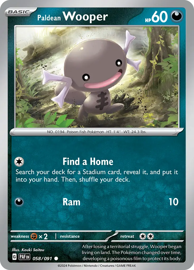 Paldean Wooper 058 Normal