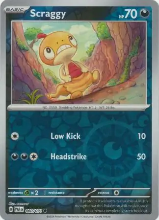 Scraggy Reverse Holo 060 Normal