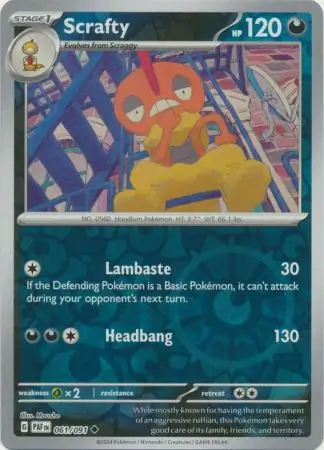 Scrafty Reverse Holo 061