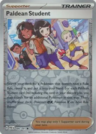 Paldean Student Reverse Holo 086