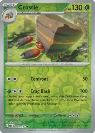 Crustle Reverse Holo 007 Normal