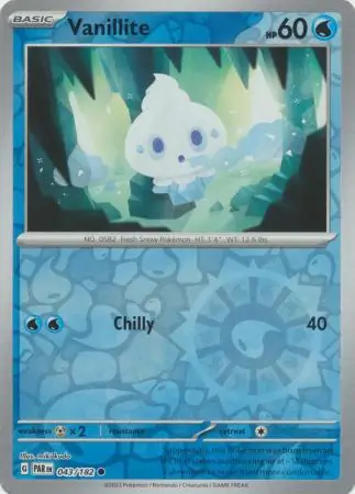 Vanillite Reverse Holo 043 Normal