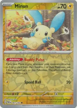 Minun Reverse Holo 061 Normal