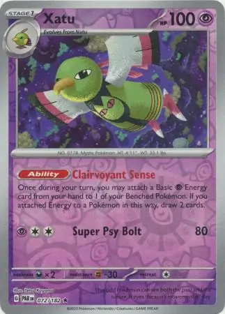 Xatu Reverse Holo 072