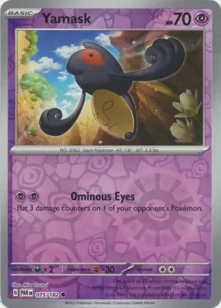Yamask Reverse Holo 075