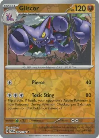 Gliscor Reverse Holo 092 Normal