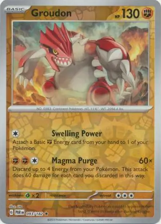 Groudon Reverse Holo 093 Normal
