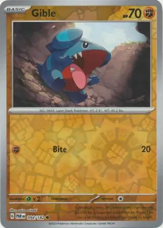 Gible Reverse Holo 094