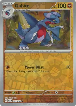 Gabite Reverse Holo 095 Normal