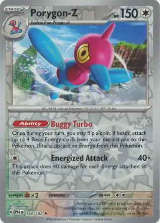 Porygon-Z Reverse Holo 144 Normal