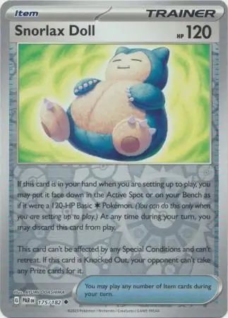 Snorlax Doll Reverse Holo 175 Normal