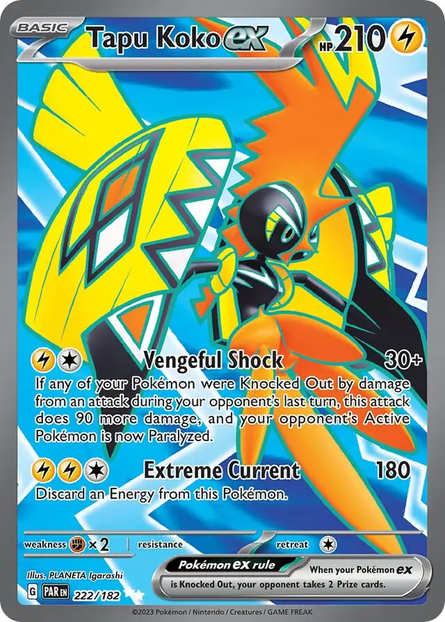 Tapu Koko ex 222 Normal