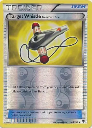 Target Whistle Reverse Holo 106 Normal