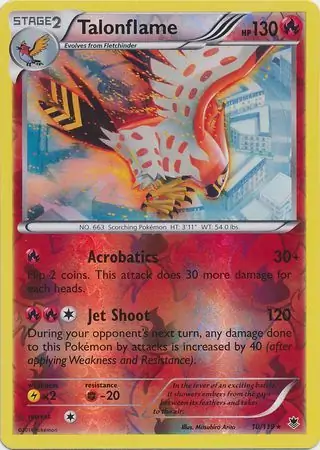 Talonflame Reverse Holo 10 Normal