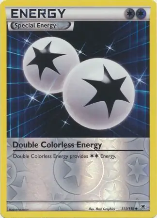 Double Colorless Energy Reverse Holo 111