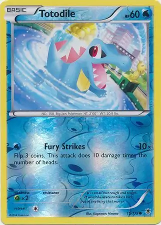 Totodile Reverse Holo 15 Normal