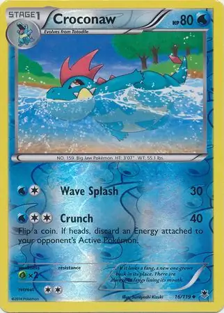 Croconaw Reverse Holo 16