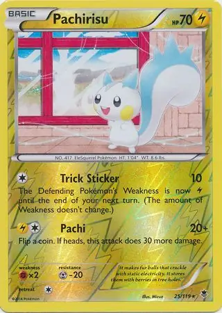 Pachirisu Reverse Holo 25 Normal