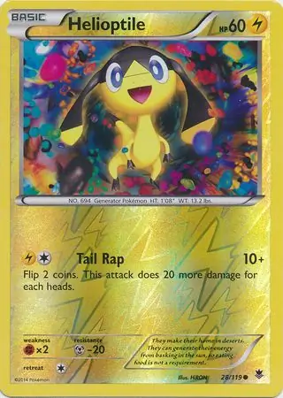 Helioptile Reverse Holo 28