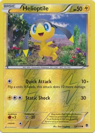 Helioptile Reverse Holo 29 Normal