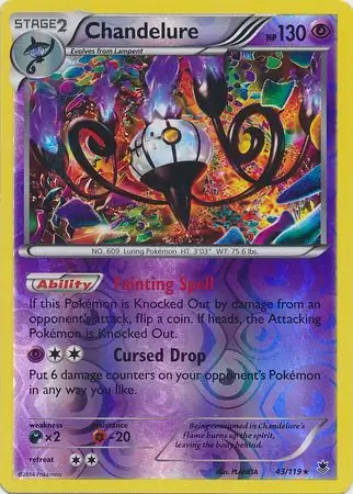 Chandelure Reverse Holo 43