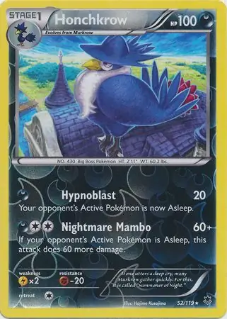 Honchkrow Reverse Holo 52 Normal