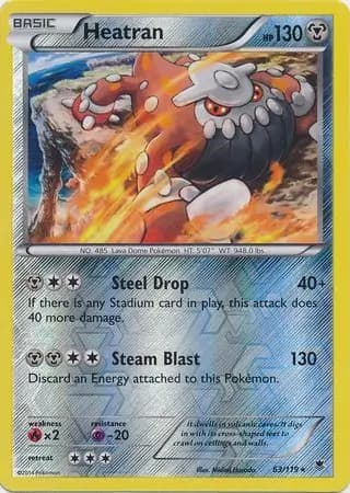 Heatran Reverse Holo 63 Normal